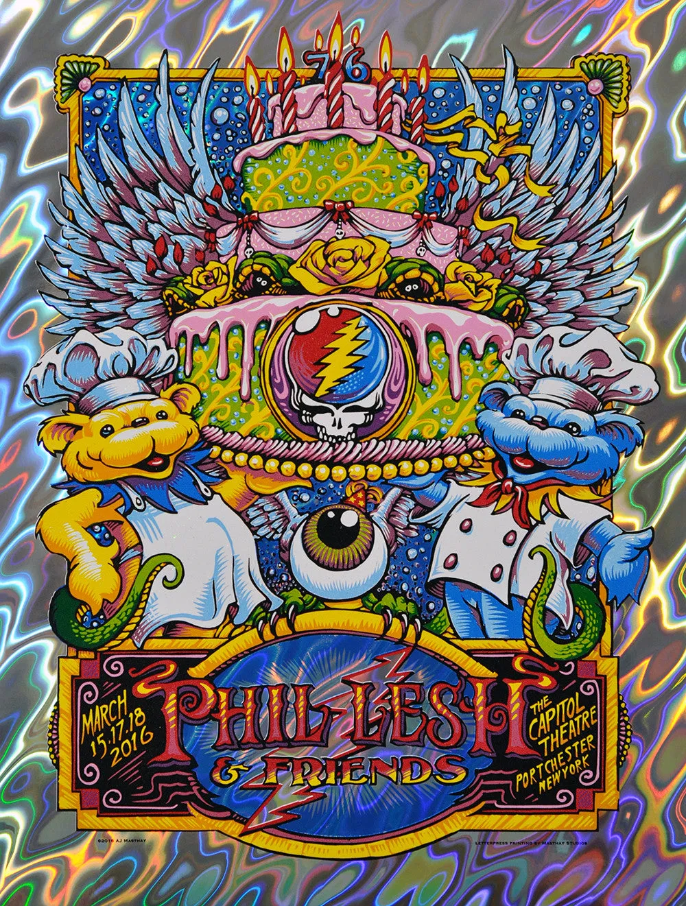 AJ Masthay "Phil Lesh & Friends - Capitol Theatre" Lava Foil