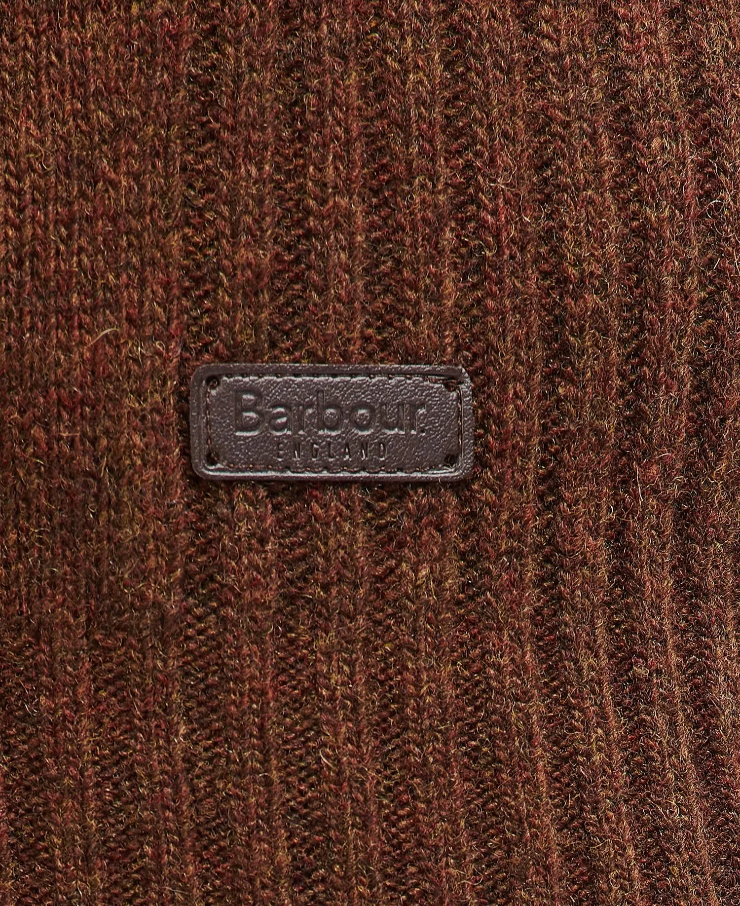 Barbour Sweater Nelson Essential Half Zip Jumper Dark Sand