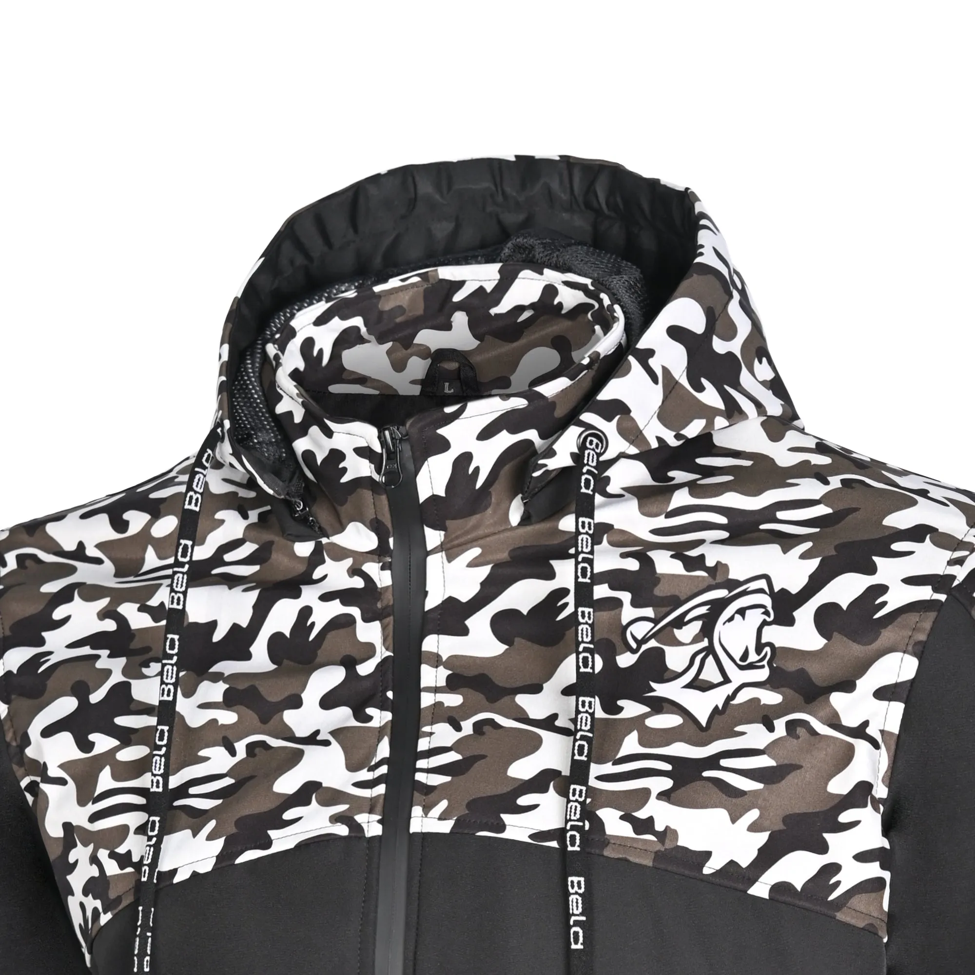 BELA Camo Rush Armour Wear Hoodie Black Olive Green