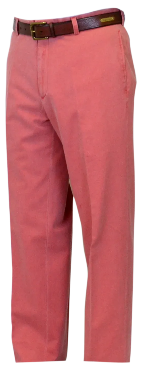 Berle Flat Front Pant<br> Charleston Brick<br>Regular Rise