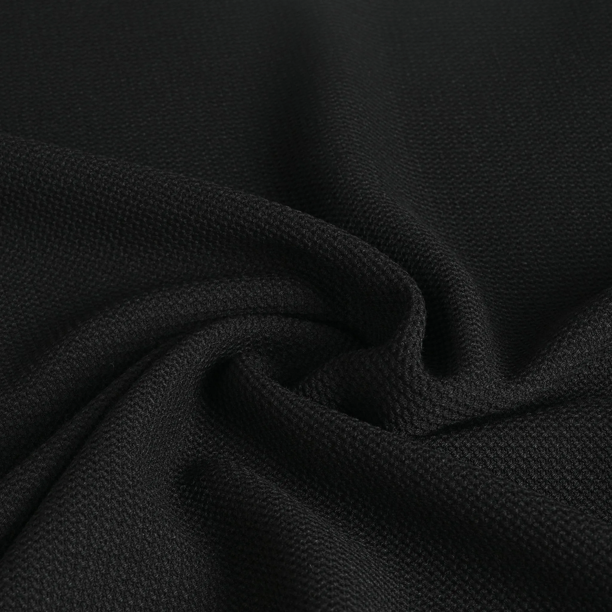 Black Honeycomb Tweed Fabric 95023