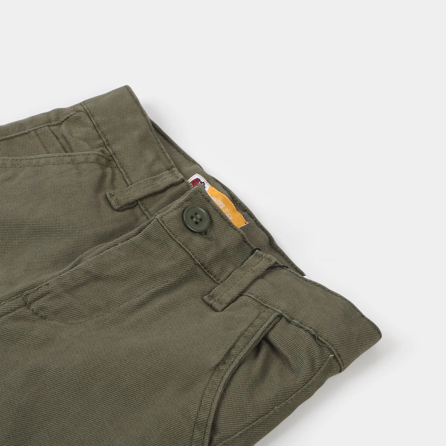 Boys Cotton Pant Basic - Green