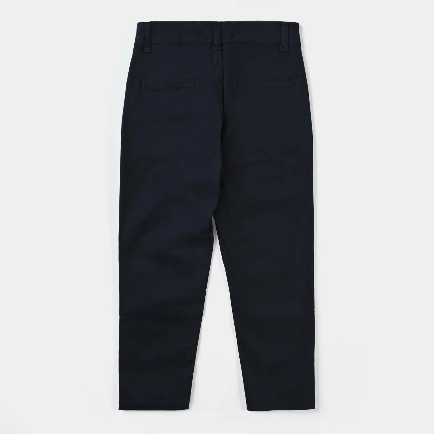 Boys Cotton Pant Solid-BLACK