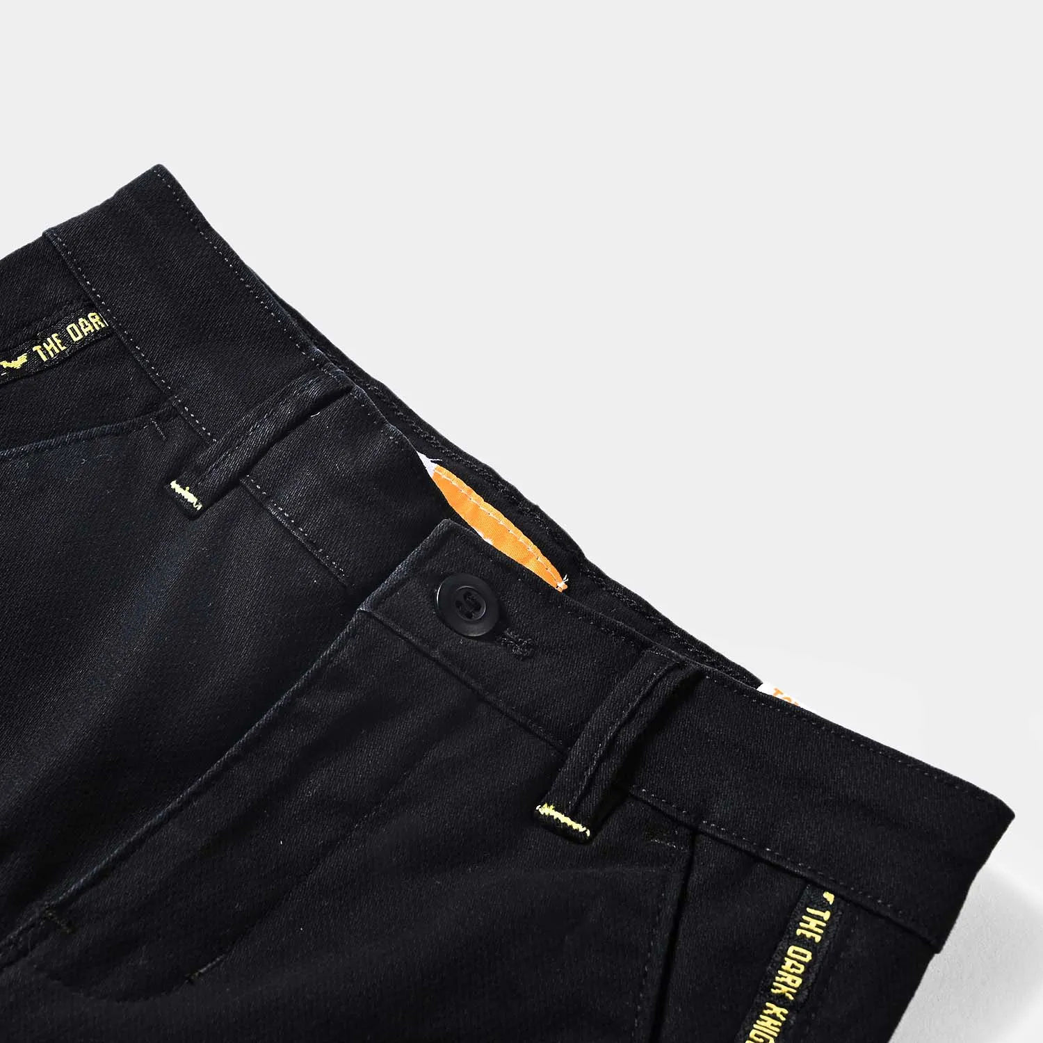 Boys Cotton Twill Pant-BLACK