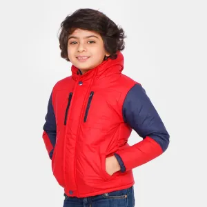 Boys Jacket C/Sleeve - Red