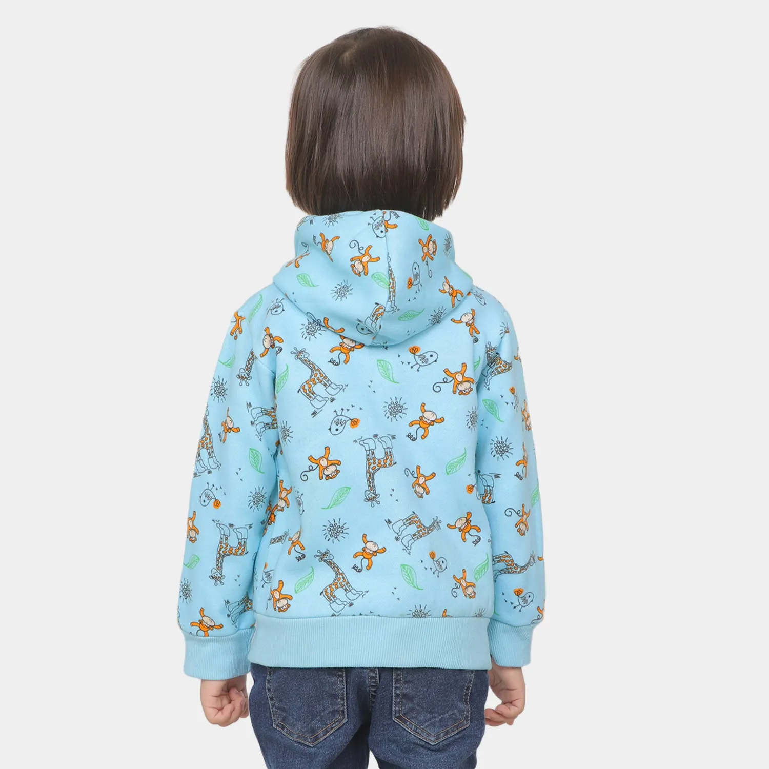 Boys Jacket Monkey - Sky Blue