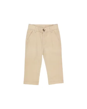 Boys Khaki Stretch Chino Pants