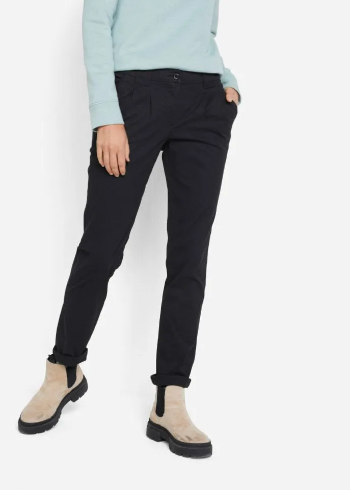 Bpc Bonprix Collection Stretch Chinos, black