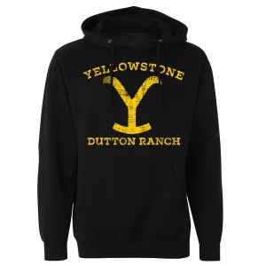 Changes Yellowstone Men's Black Dutton Ranch Hoodie