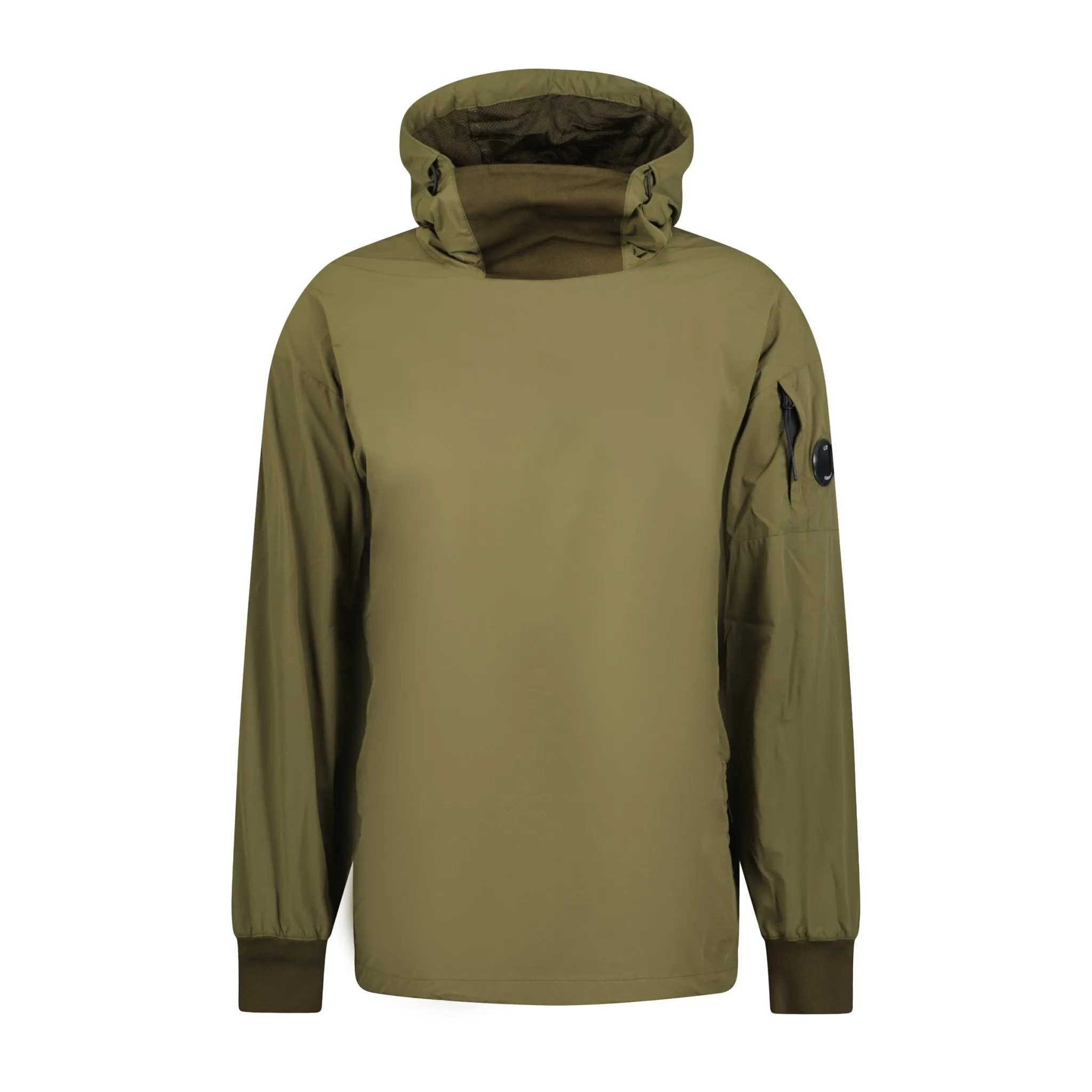 CP COMPANY Hooded Nylon Stretch Double Jacket Khaki