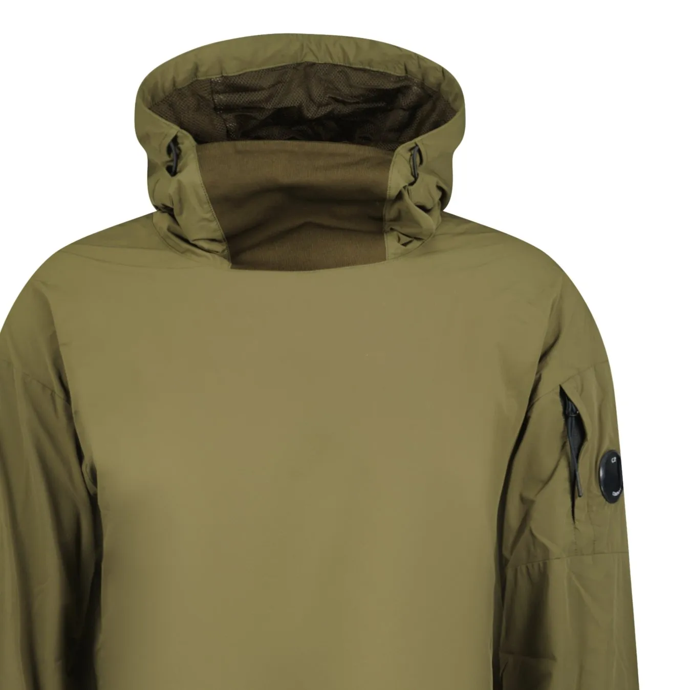 CP COMPANY Hooded Nylon Stretch Double Jacket Khaki