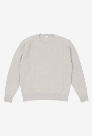 Crewneck Wool-Cashmere Biscuit