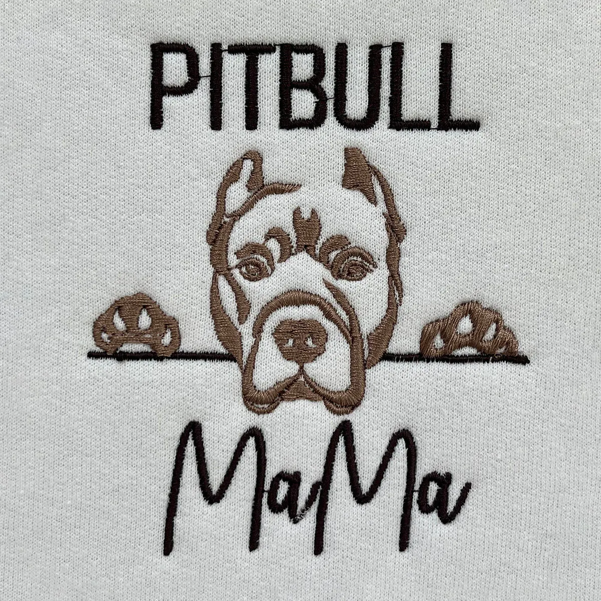 Custom Pitbull Dog Mama Embroidered  Polo Shirts, Personalized  Polo Shirts with Dog Name, Best Gifts for Pitbull Lovers