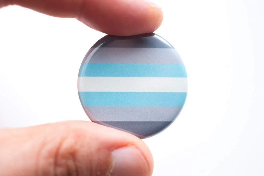 Demiboy pride flag button