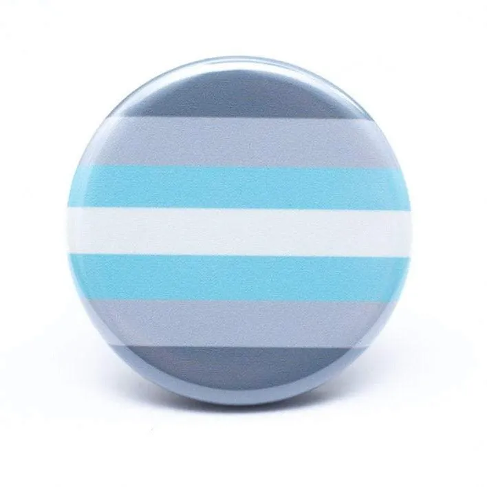 Demiboy pride flag button