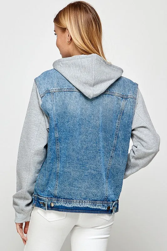 Denim Jacket with Hood *Online Only*