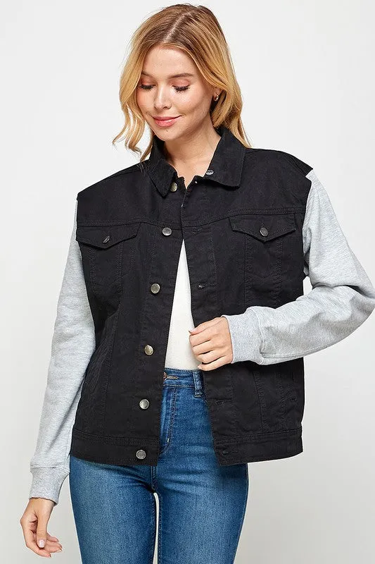 Denim Jacket with Hood *Online Only*