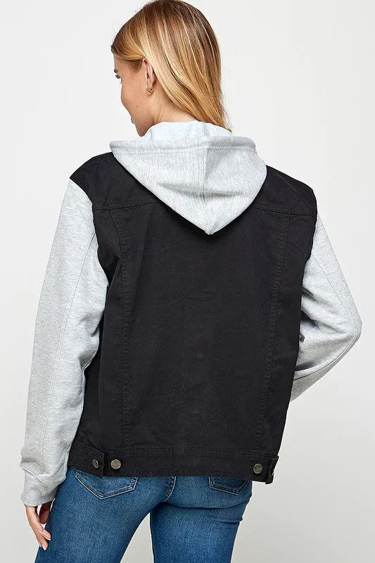 Denim Jacket with Hood *Online Only*