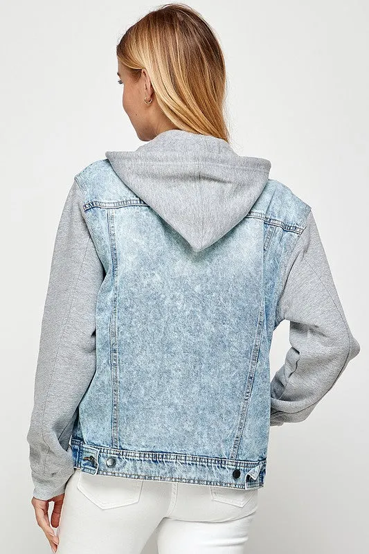 Denim Jacket with Hood *Online Only*