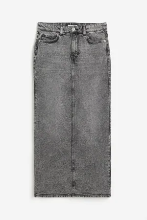 Denim skirt H&M, gray