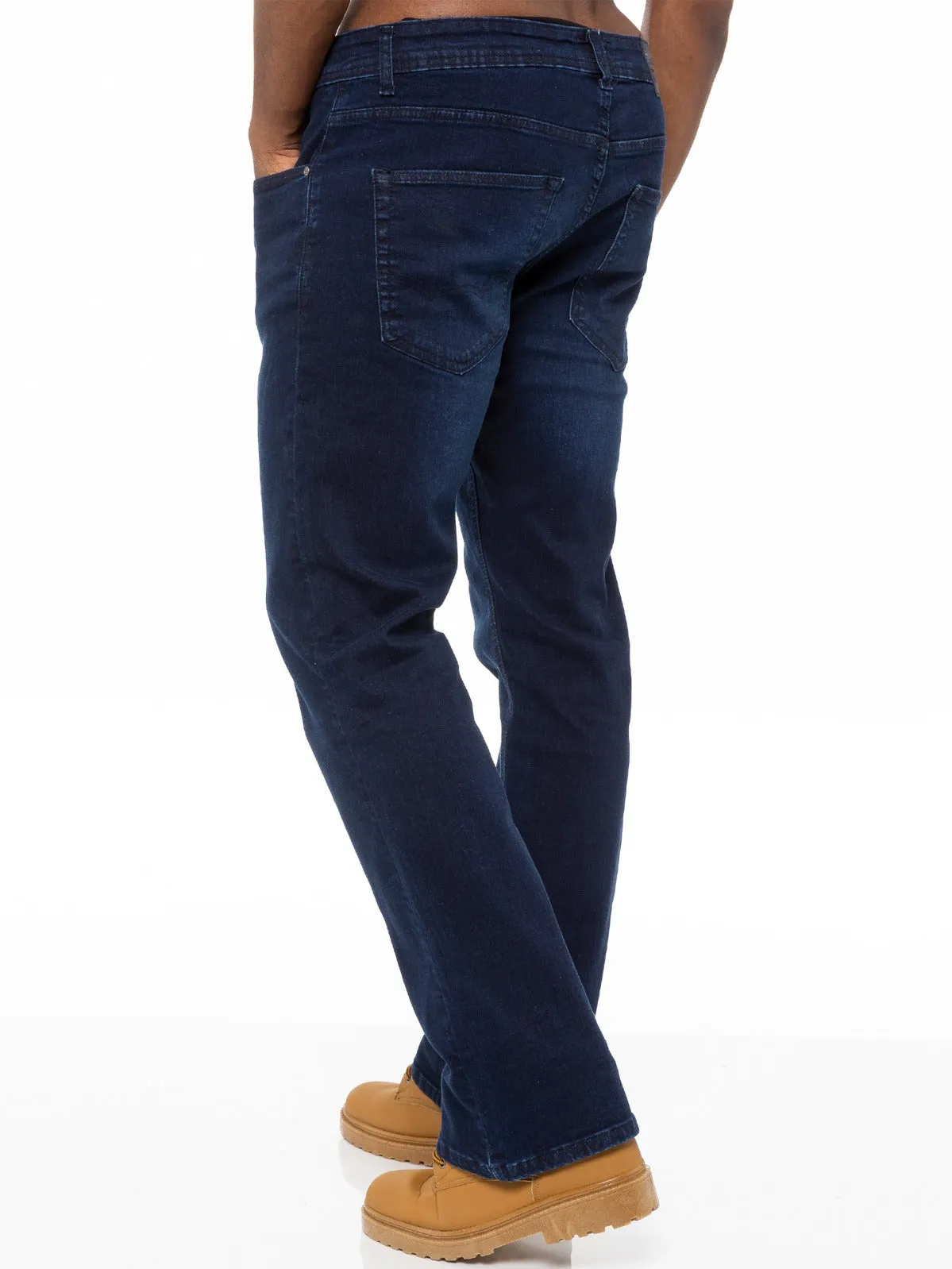 Designer Mens Bootcut Denim Jeans  | Enzo Designer Menswear