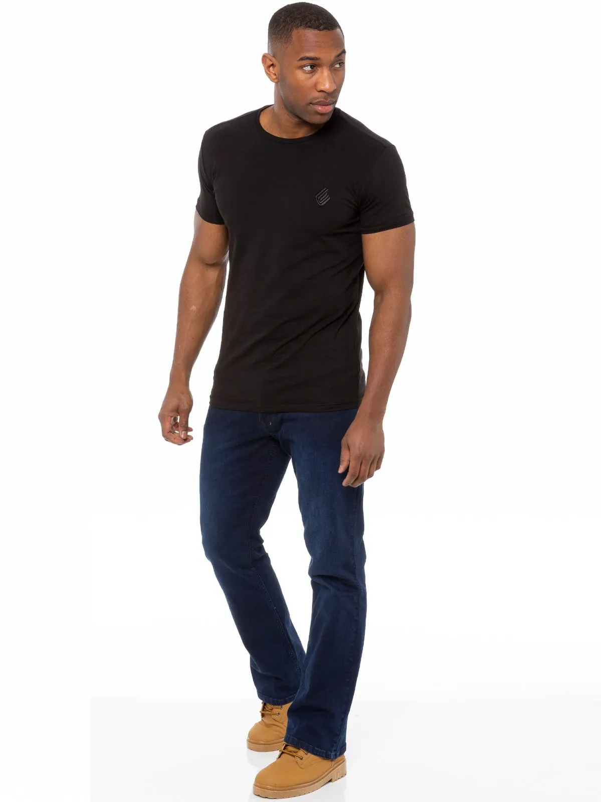 Designer Mens Bootcut Denim Jeans  | Enzo Designer Menswear