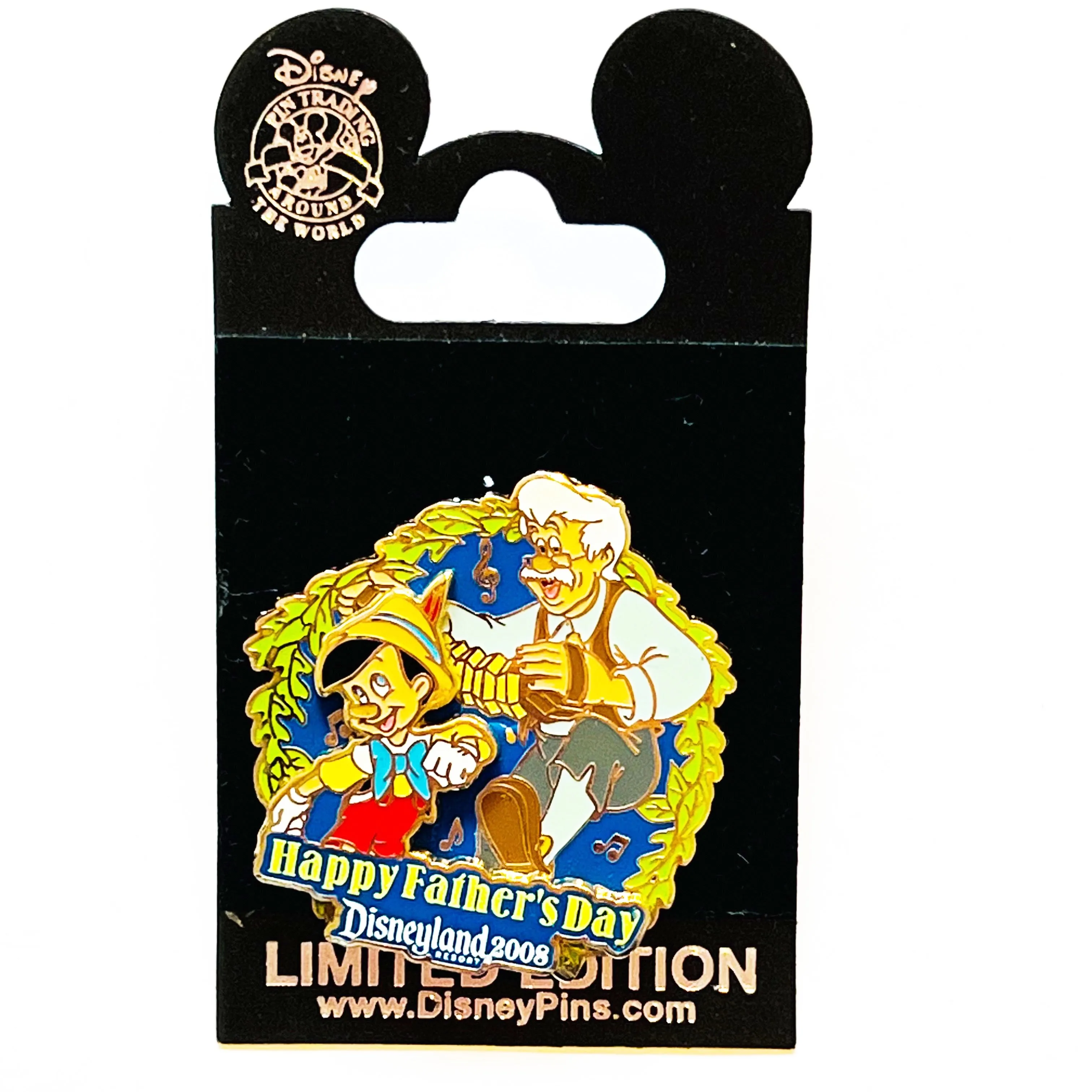 Disney DLR Happy Fathers Day 2008 Geppetto Pinocchio Dancing Limited Edition 1000 Pin