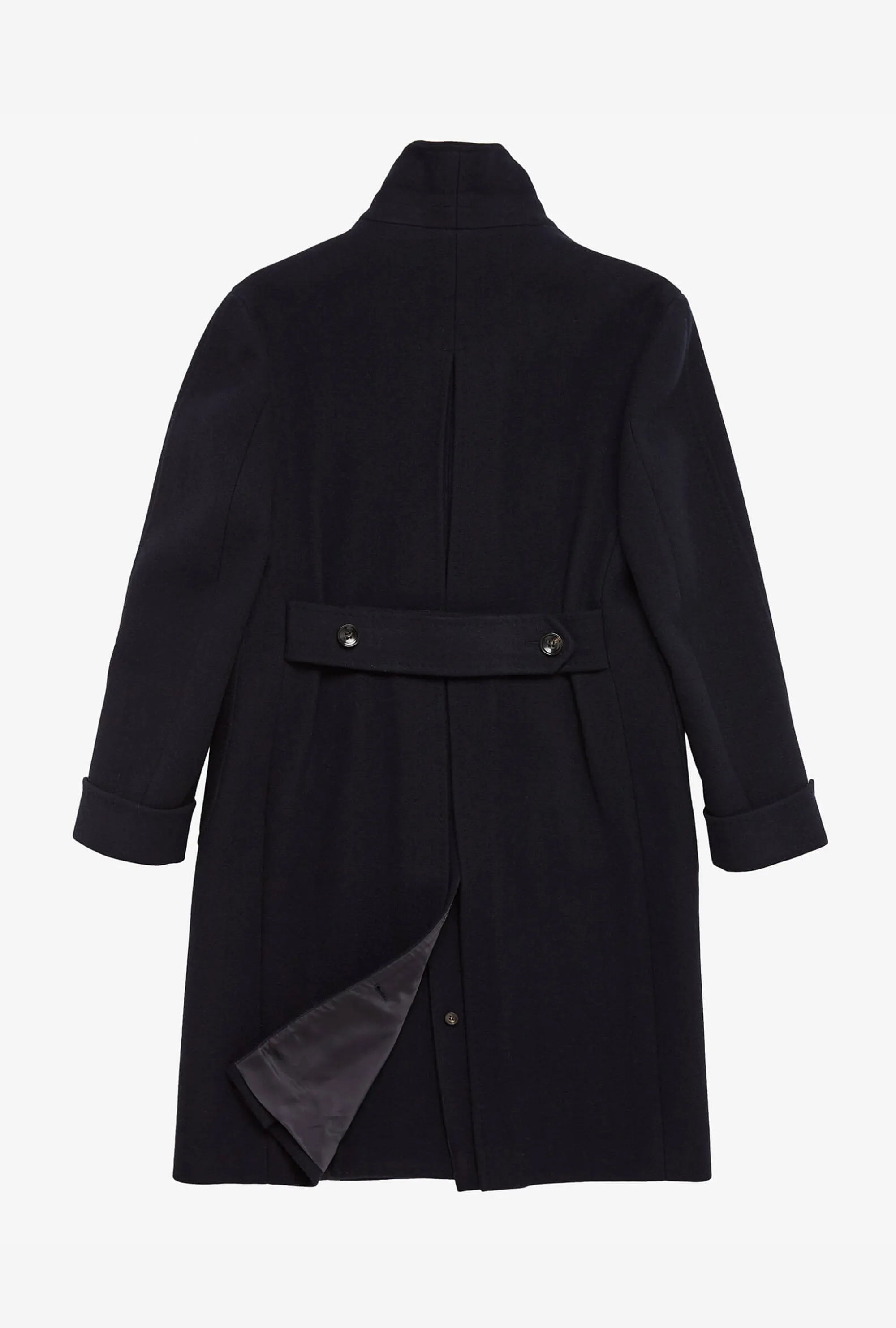 Double Breasted Martingala Coat Navy