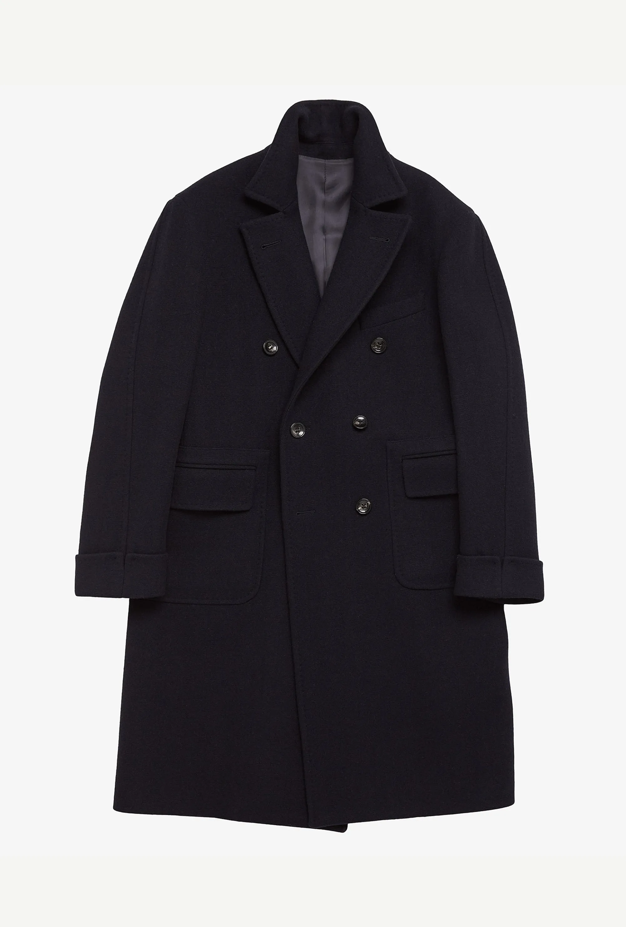 Double Breasted Martingala Coat Navy