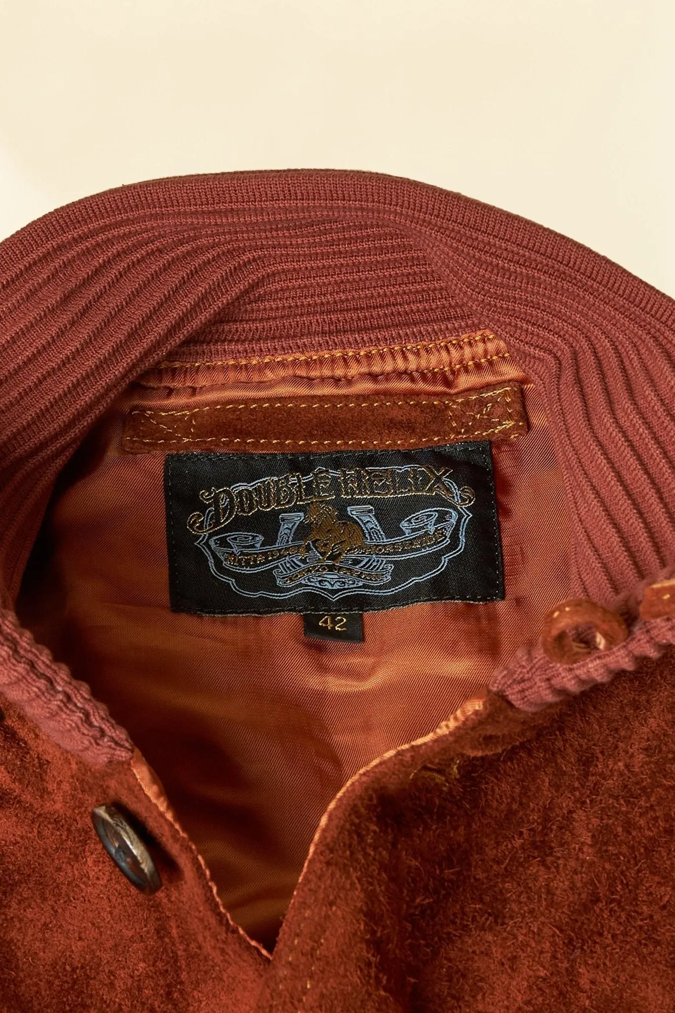 Double Helix 'Huntsman' Horsehide Suede Jacket - Brown