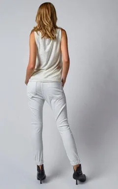 DRICOPER COATED CUFF JEANS IN WHITE