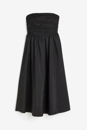 H&M Bandeau dress, black