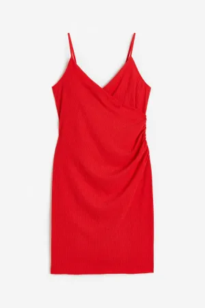 H&M Draped Jersey dress, red