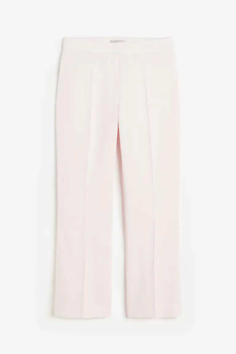 H&M flared trousers, light pink