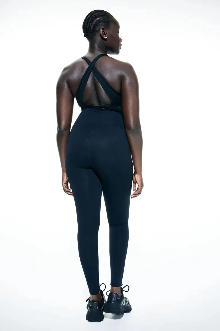 H&M Limitless Seamless Tights, Black