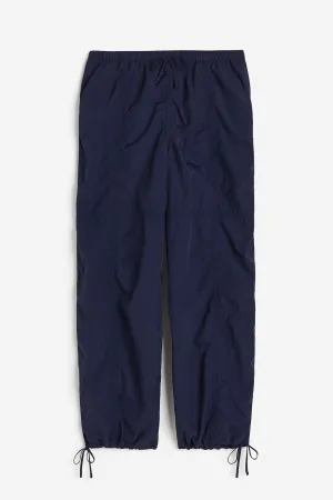 H&M Nylon Parachute trousers, dark blue