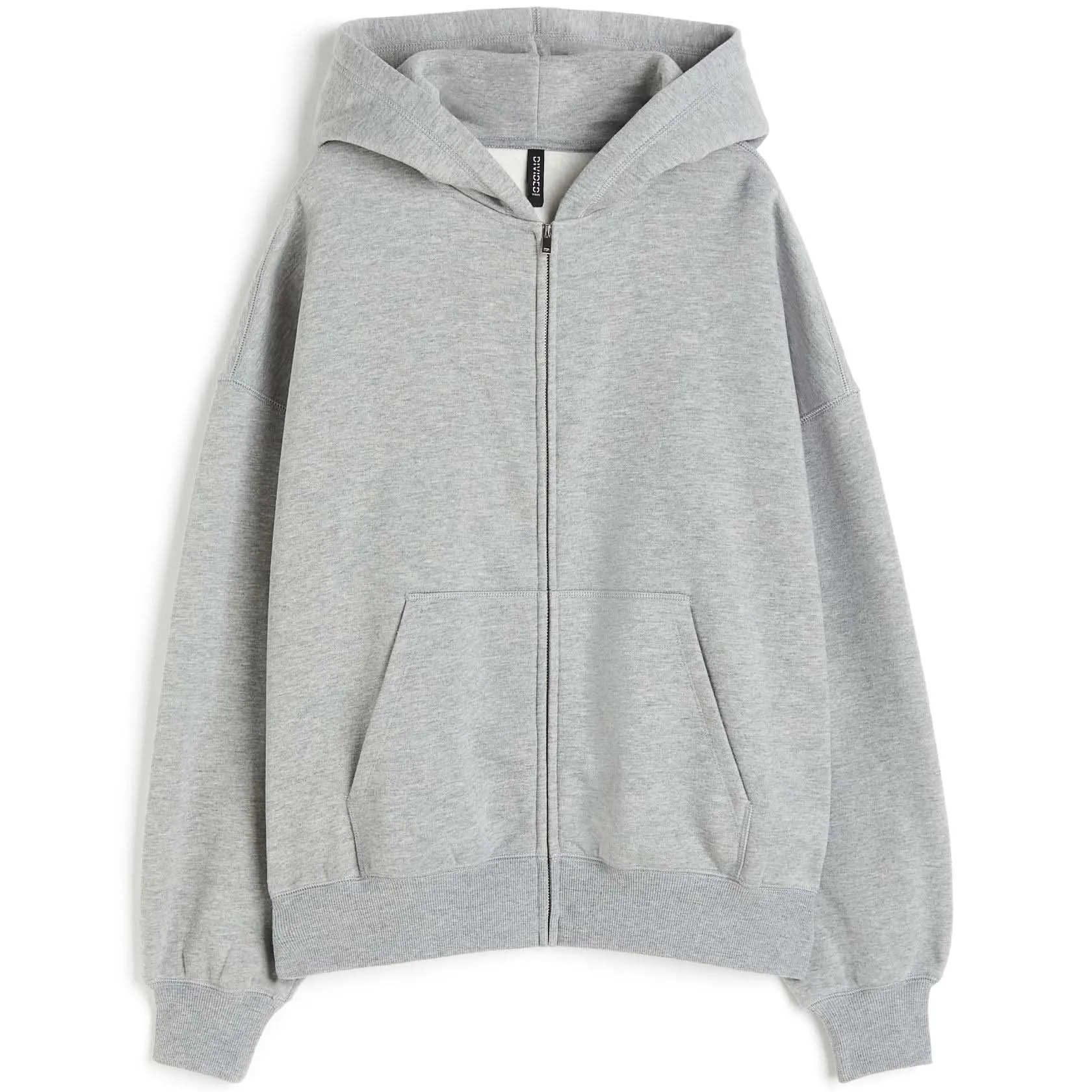 H&M Oversized Hooded Sweatshirt, light gray