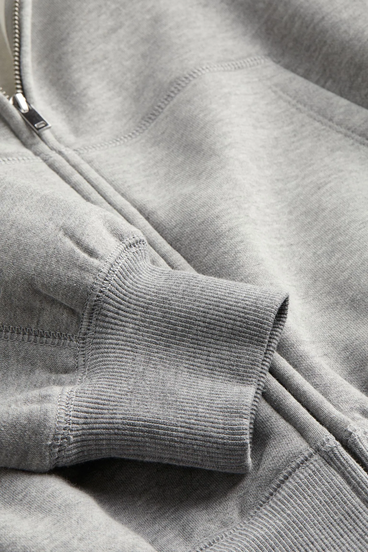 H&M Oversized Hooded Sweatshirt, light gray