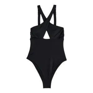 H&M Shaping High Leg swimsuit, black