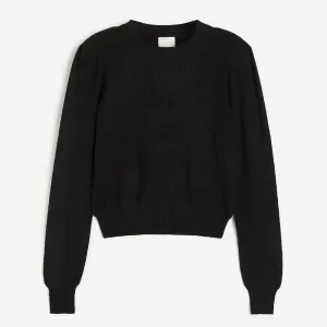 H&M Shoulder-pad sweater, black