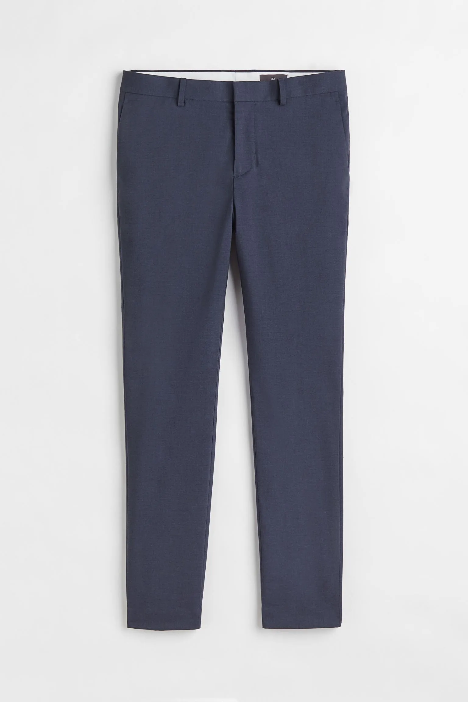 H&M Skinny Fit Suit Pants, navy blue