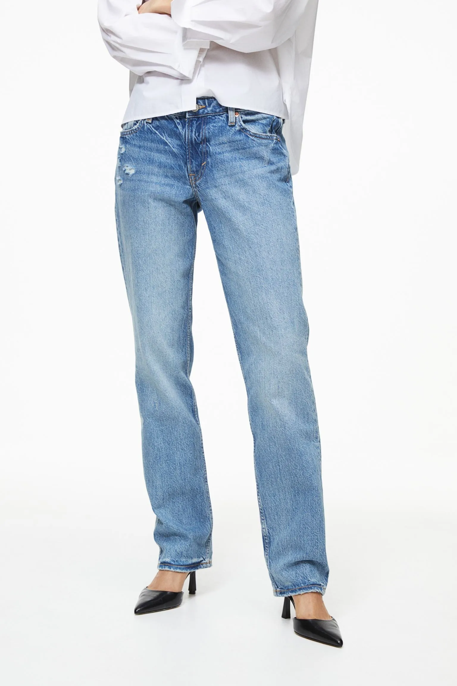 H&M Straight Low jeans, blue