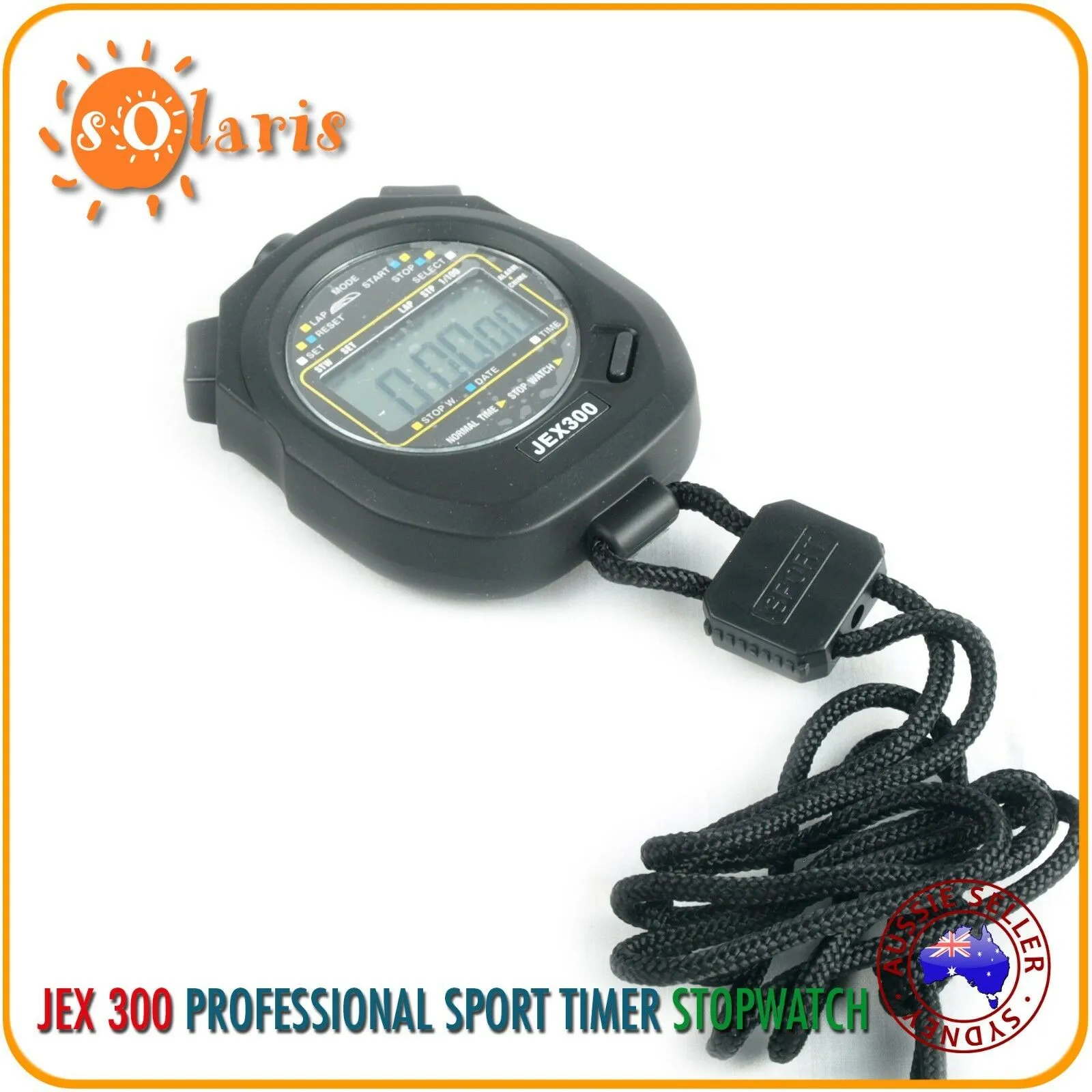 JEX300  1/100 Sec. Stopwatch Chronograph Sports Timer