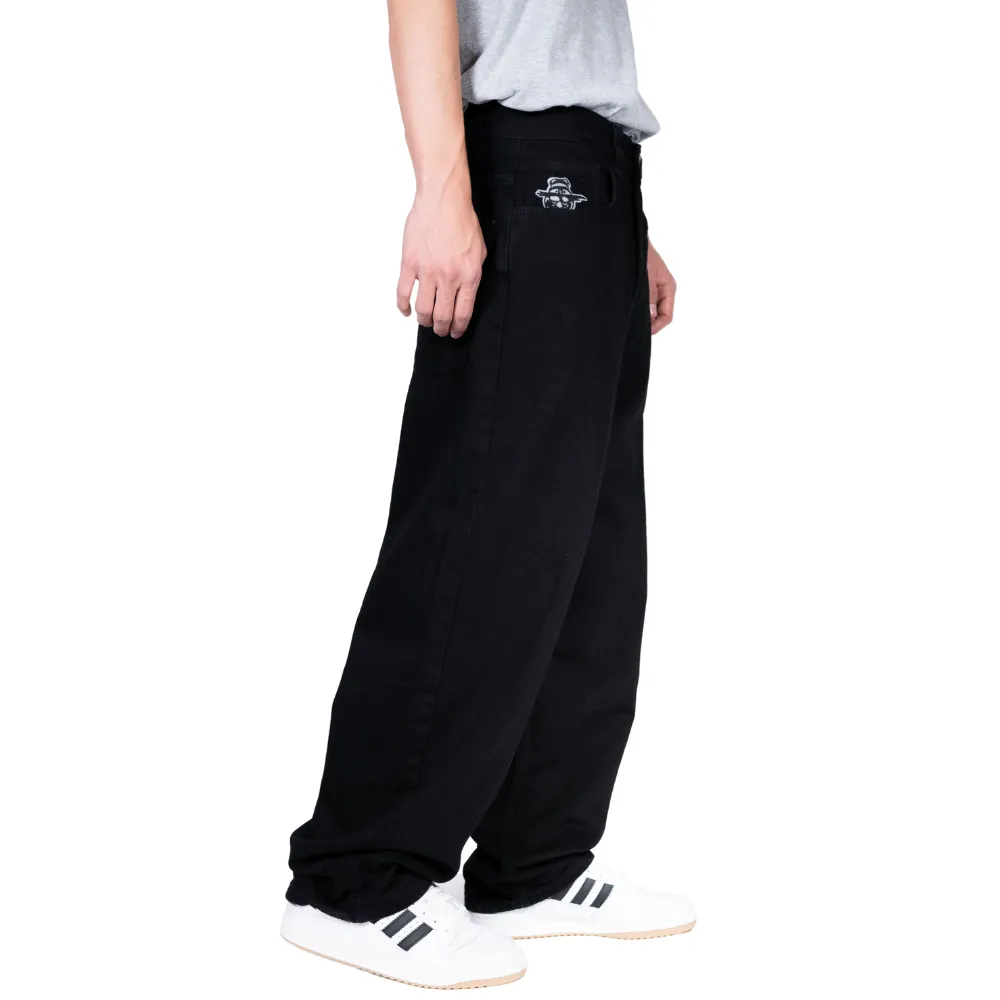 King Concrete Baggy Denim Pants True Black