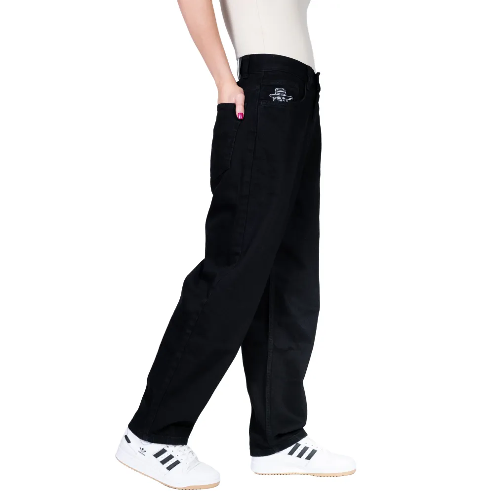 King Concrete Baggy Denim Pants True Black