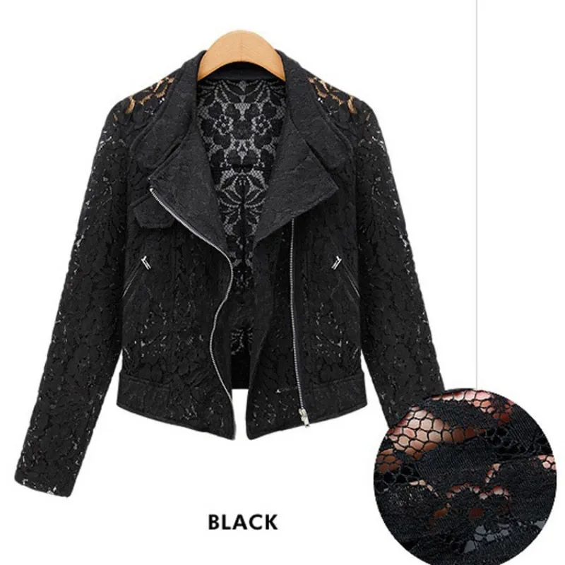 Lace Biker Jacket