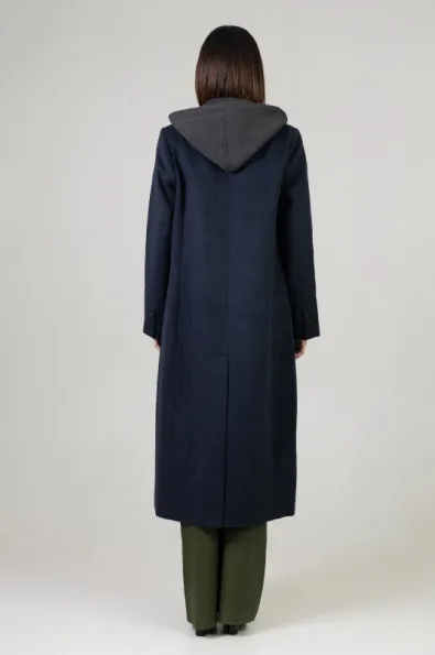 LONG COAT W DICKIE NAVY