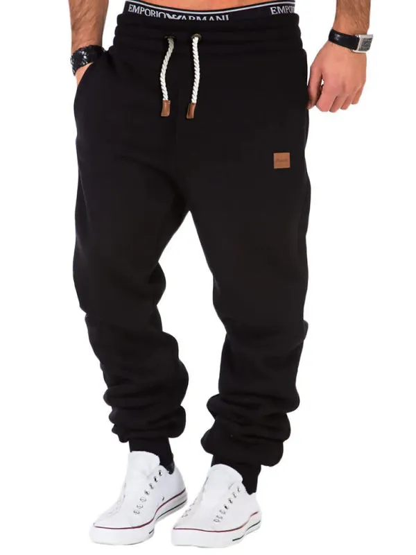 Men's elastic waist sports casual trousers and sweatpants