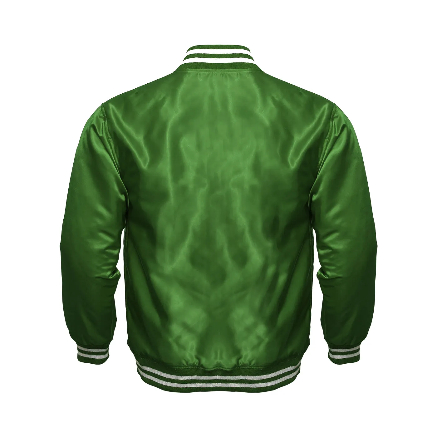 Mens Satin Jacket All Green