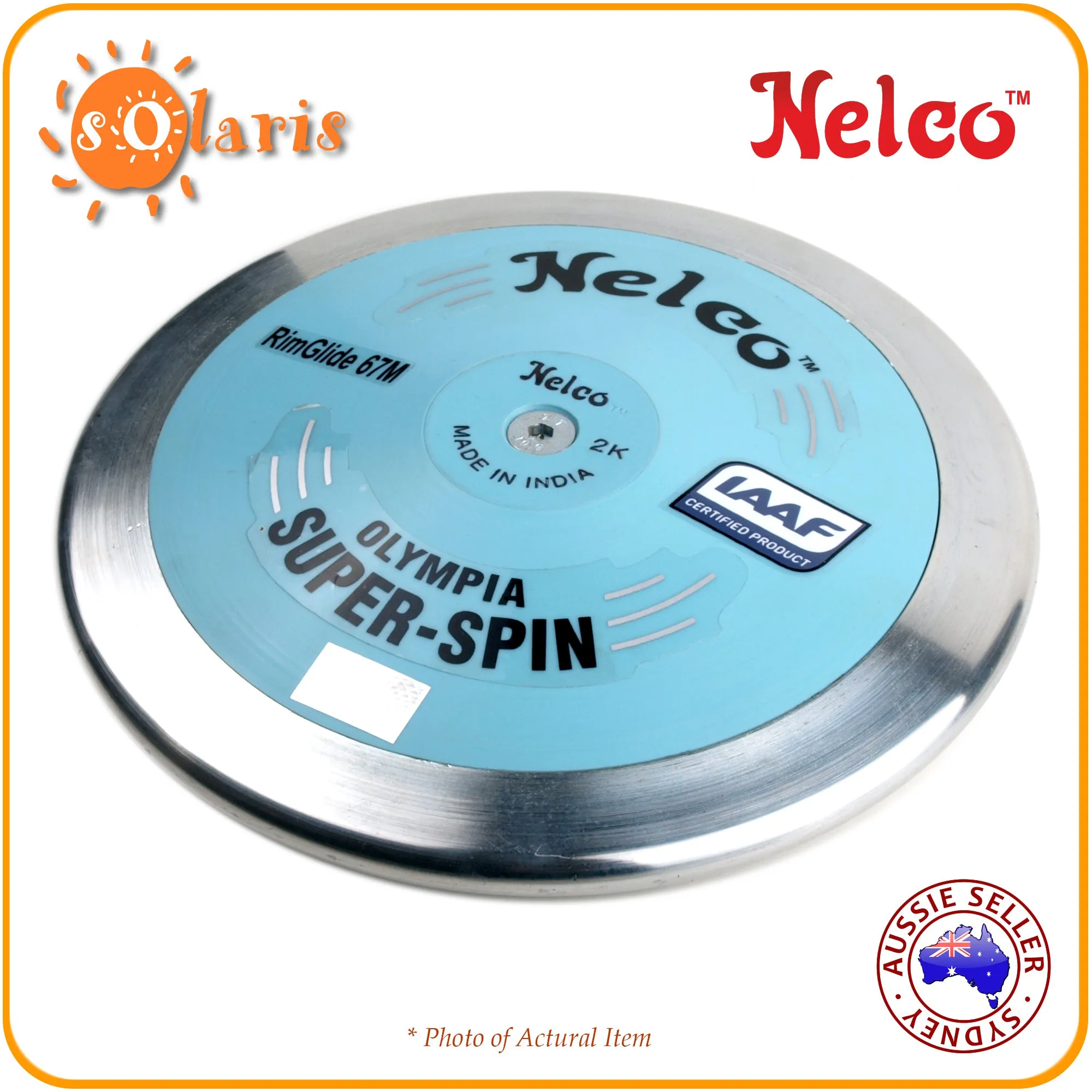 NELCO SUPER SPIN OLYMPIA High Performance Discus - RimGlide 67M